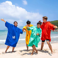 Serviette à capuche de surf Poncho Cotton Beach Poncho serviette